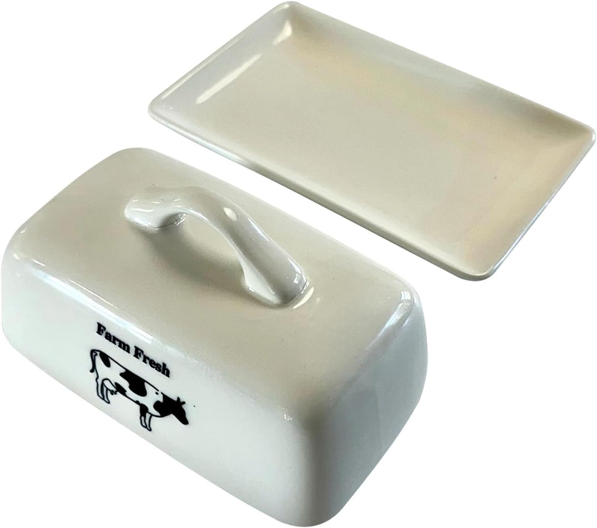 Fox Run Ceramic Butter Dish Cow