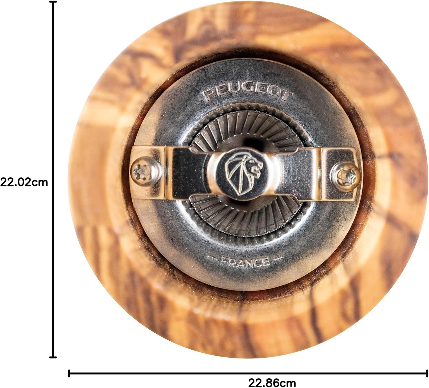 Peugeot Paris Olive Wood Salt Mill – 22 cm