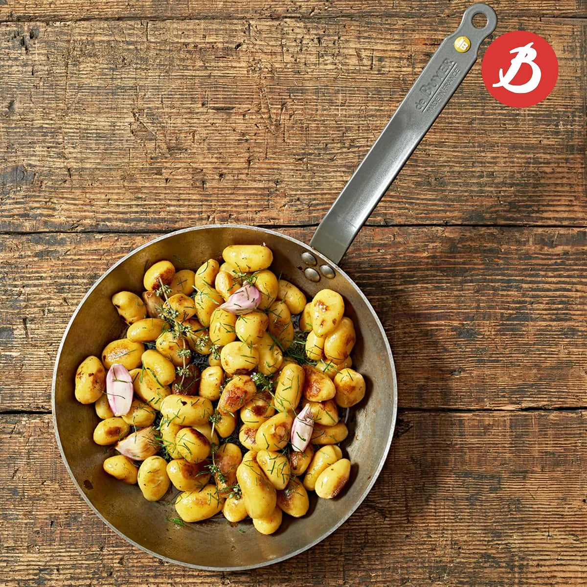 De Buyer Mineral B Element Round Steel Fry Pan – 20 cm