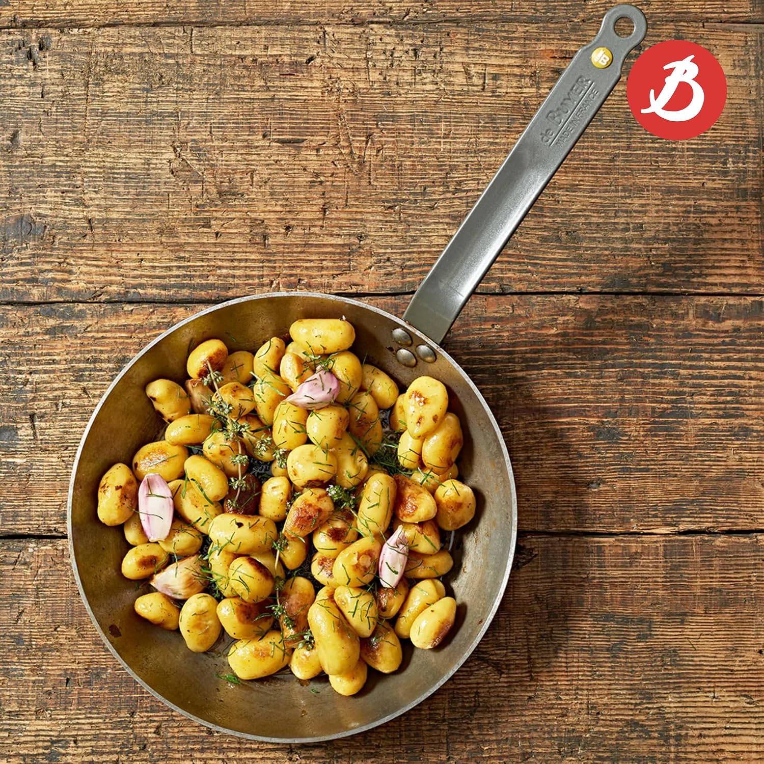 De Buyer Mineral B Element Round Steel Fry Pan – 20 cm