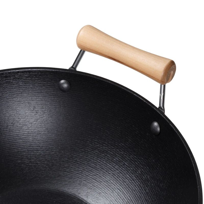 Joyce Chen Professional Series 14-Inch Cast Iron Flat-Bottom Wok Joyce Chen by Kitchen Niche