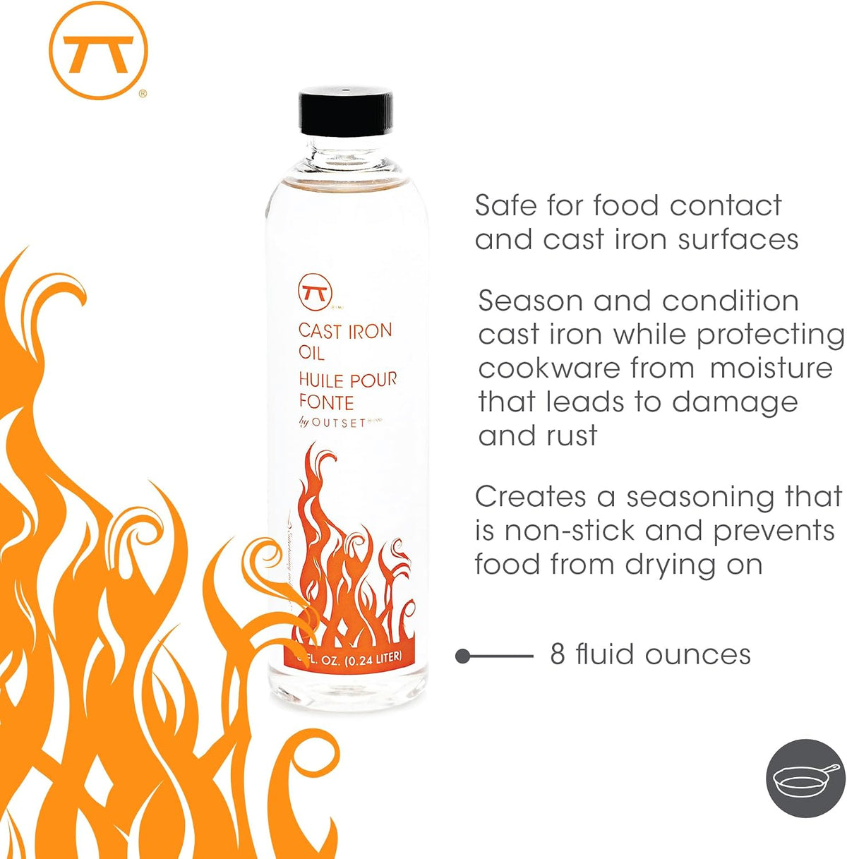Outset Cast Iron Oil 8 oz