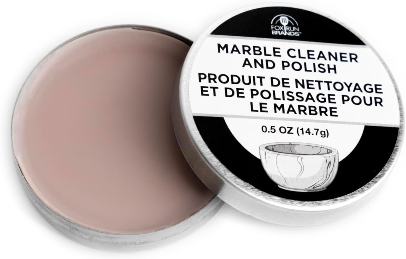 Fox Run Marble Cleaner Polish, 0.5 oz