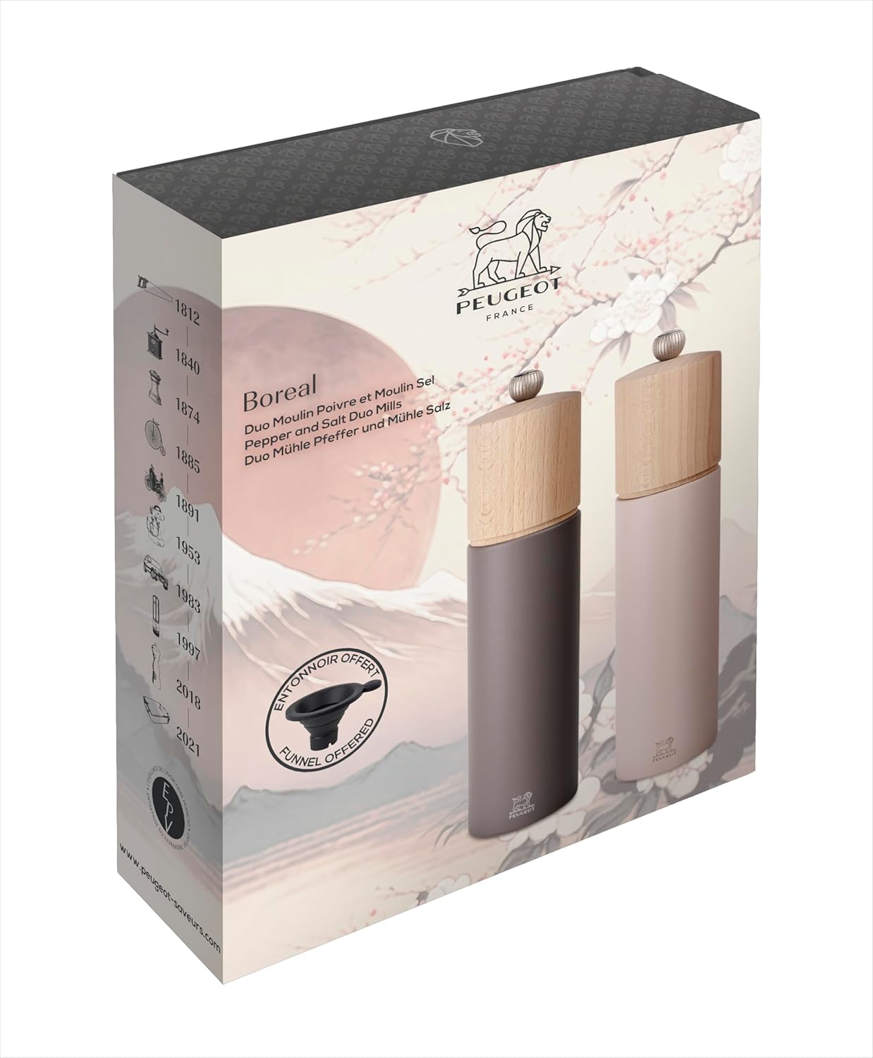 Peugeot Boreal Duo Salt & Pepper Mill Gift Set