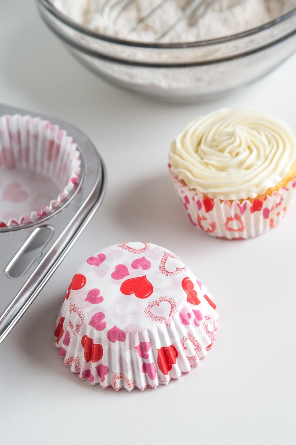 Fox Run Heart Bake Cups - 50 Pack