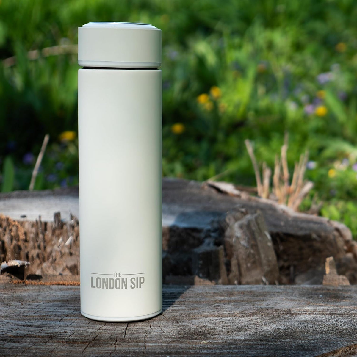 London Sip Tea Infuser Bottle – Pearl White – 16 oz