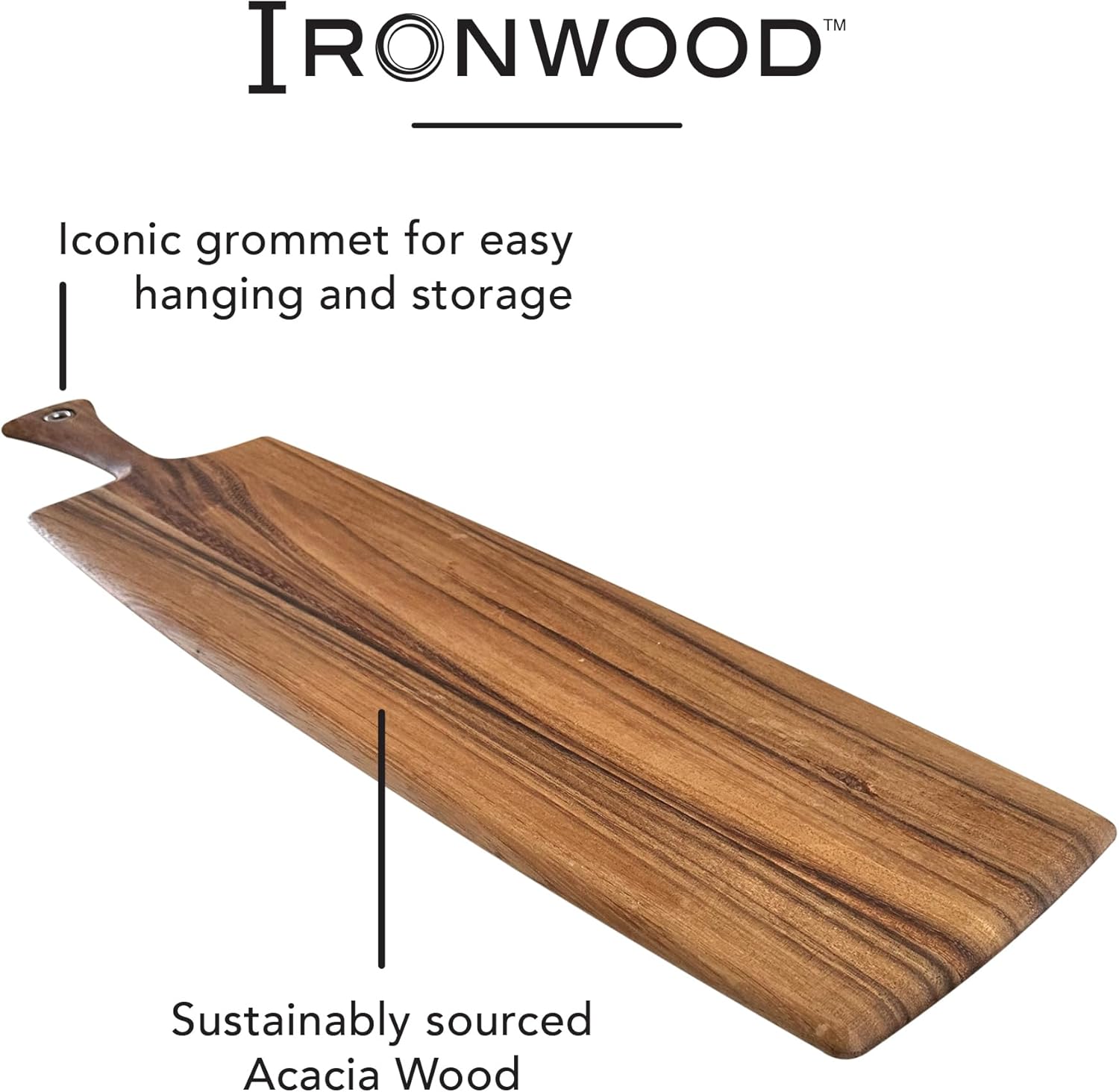 Ironwood Provencale XL Acacia Wood Rectangular Paddleboard