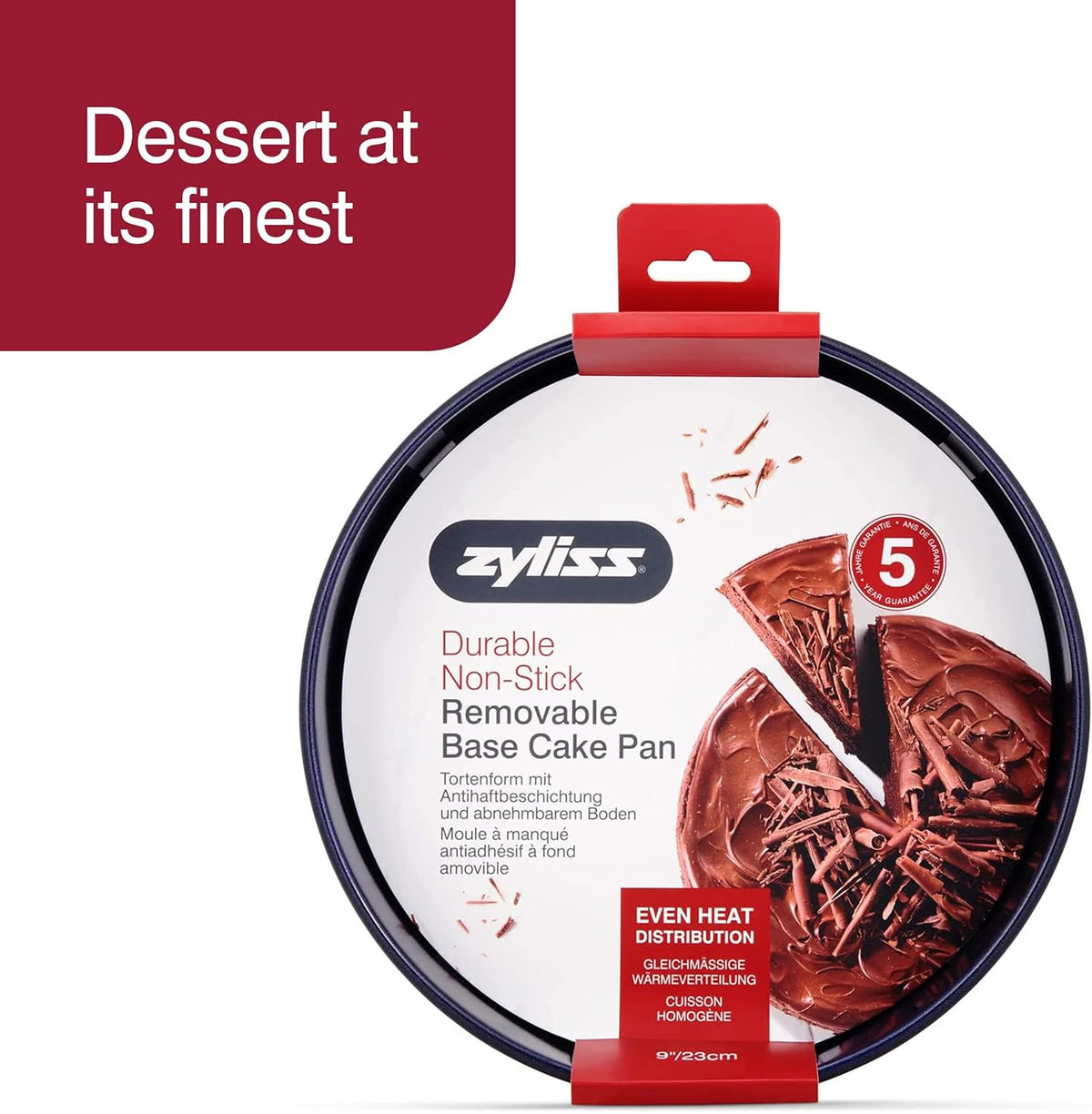 Zyliss Cake Pan with Removable Base – Ø 24 cm by Kitchen Niche