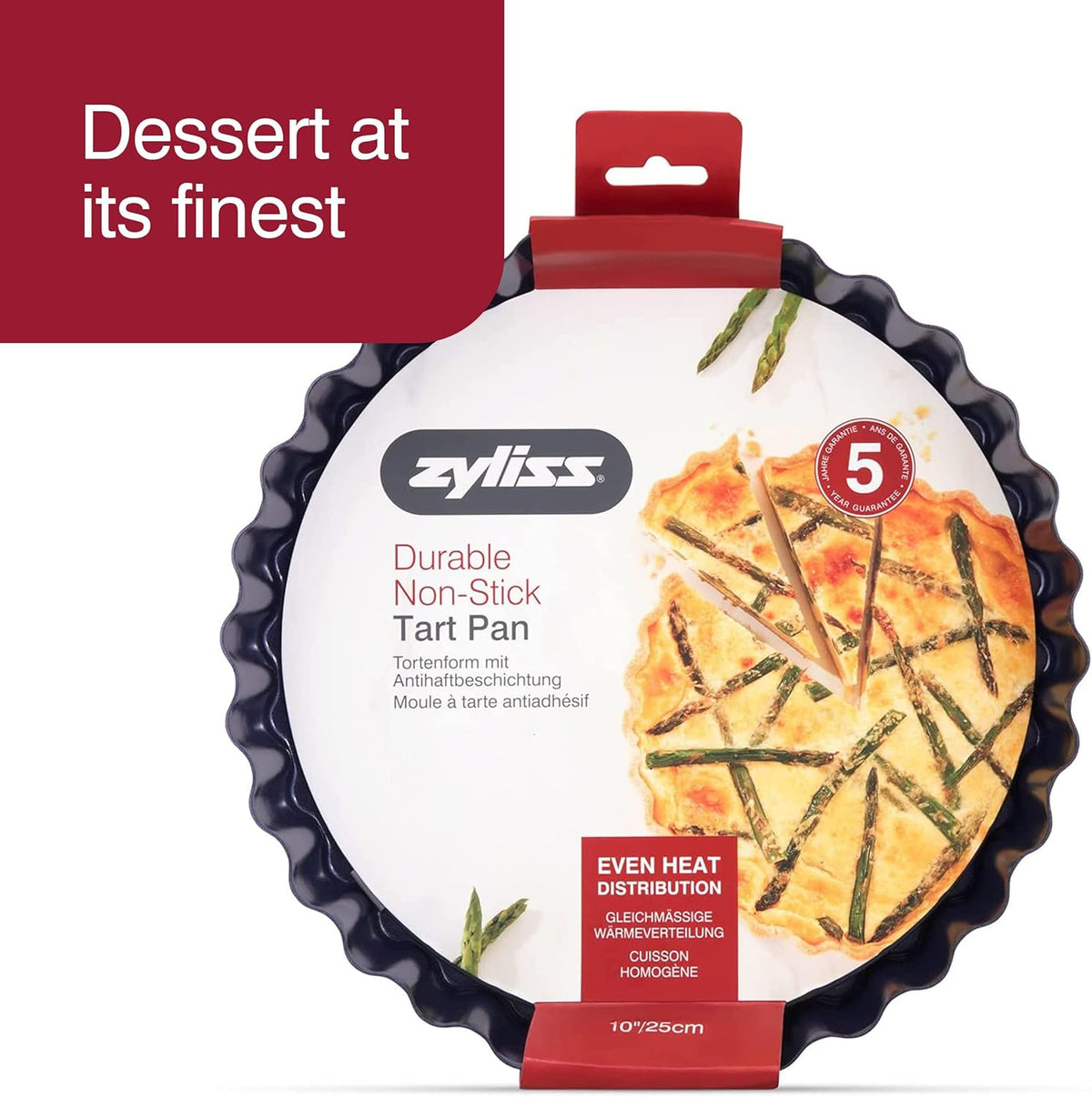 Zyliss Tart Pan with Removable Base – Ø 25 cm by Kitchen Niche