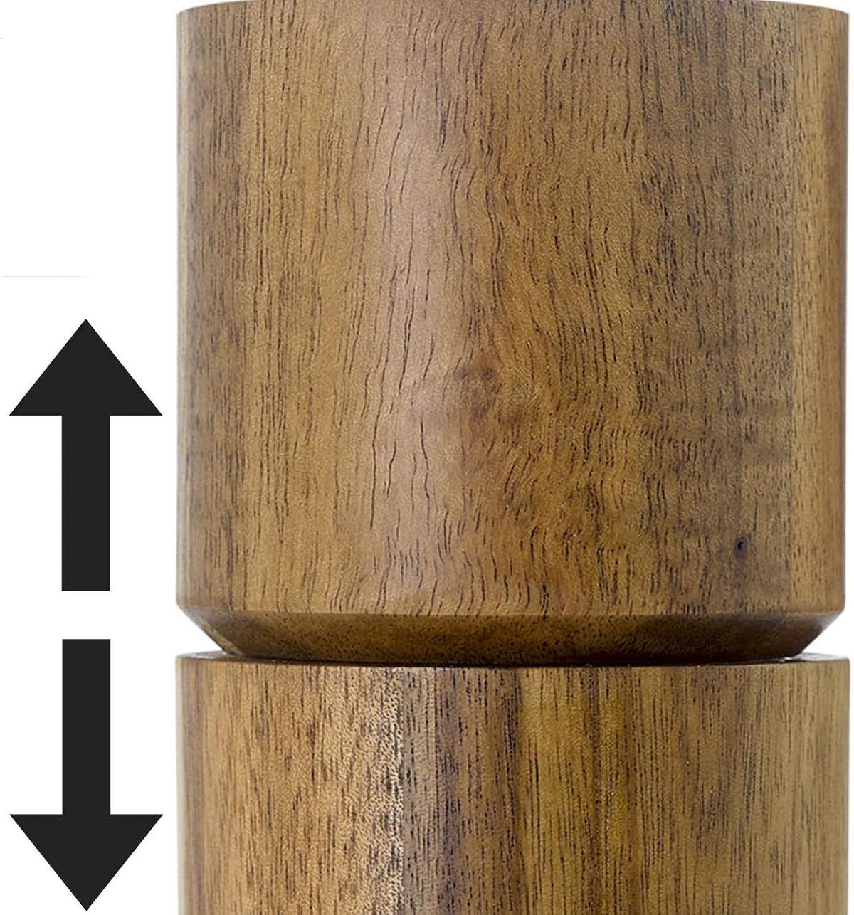 AdHoc Acacia Wood Salt and Pepper Mill – Small – 5.5" / 14 cm by Kitchen Niche