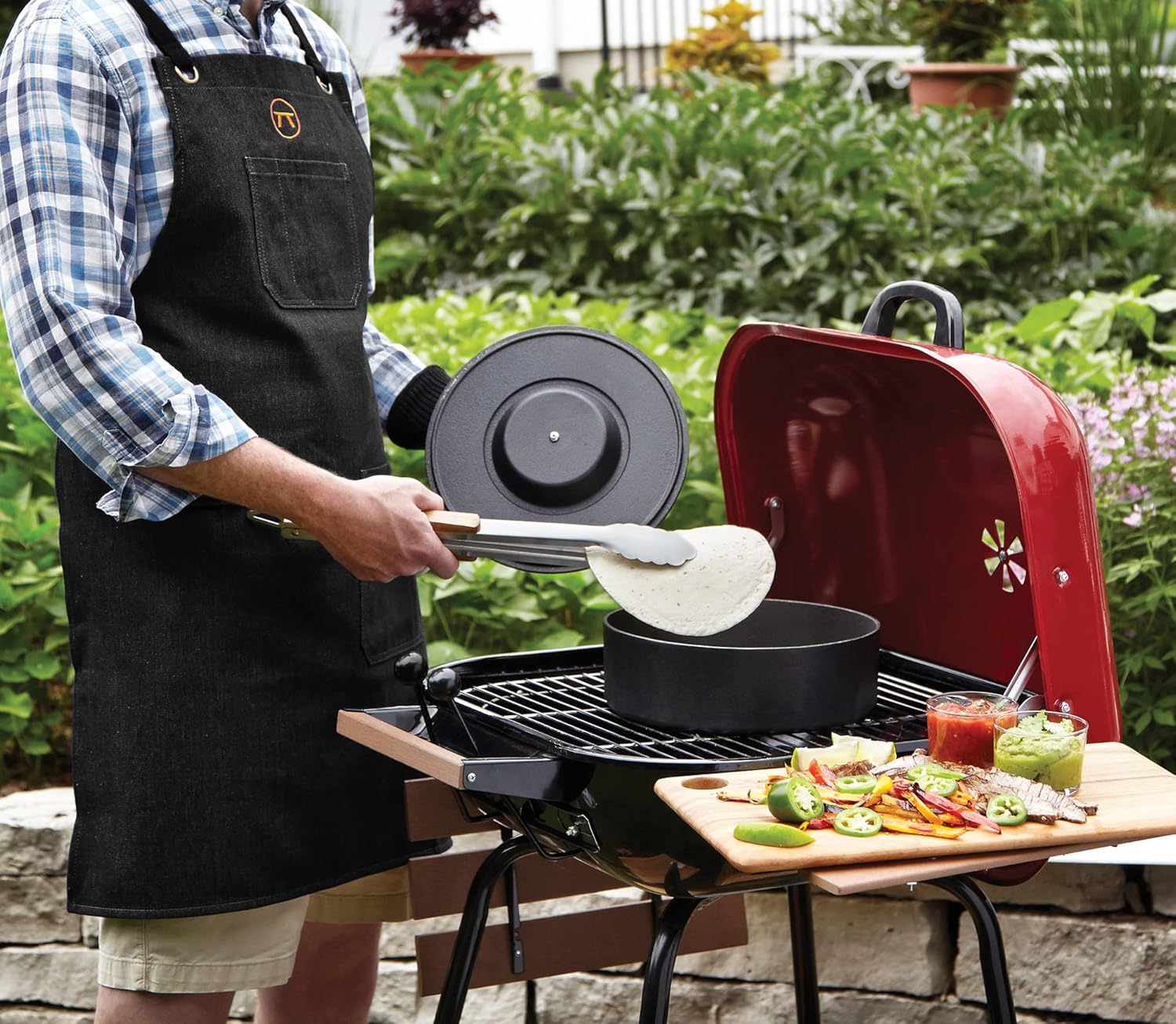 Outset Black Denim Griller’s Apron – One Size
