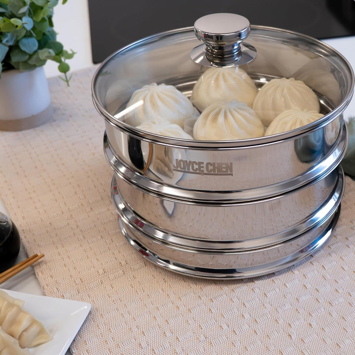 Joyce Chen 2-Tier Stainless Steel Steamer, 10-Inch