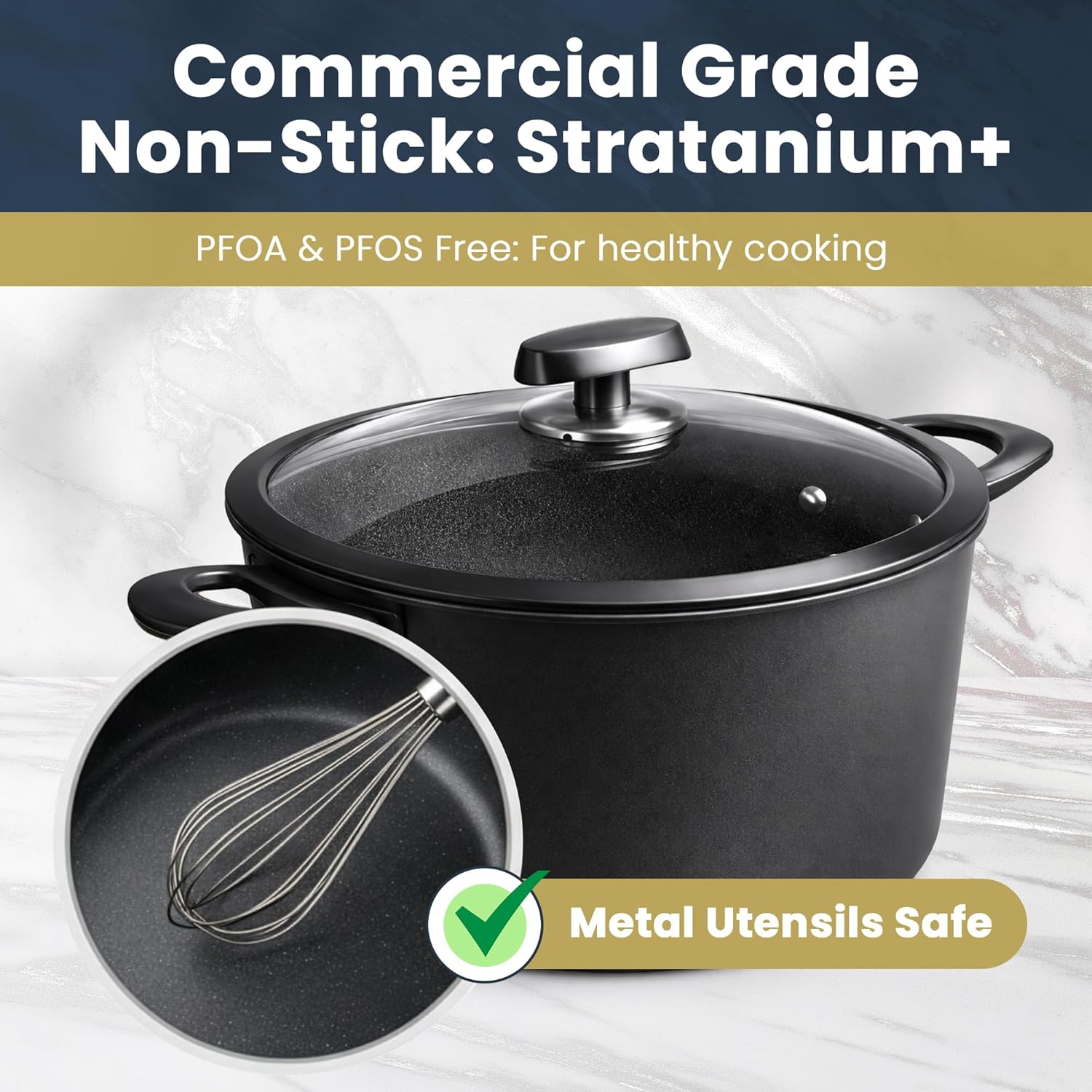 Scanpan Pro SB+ Induction Dutch Oven with Lid – 26 cm / 6.5 L
