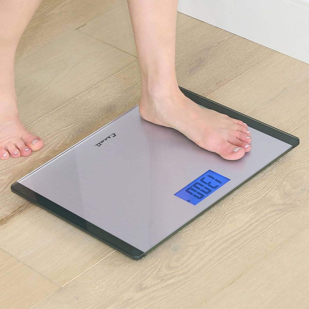 Escali Wide Body Glass LCD Digital Scale