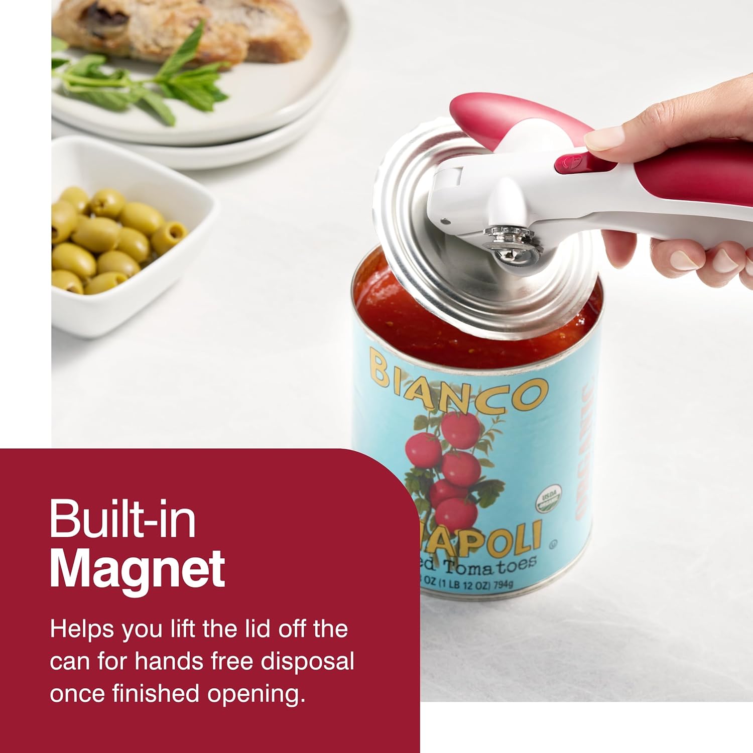 Zyliss Lock 'N Lift Can Opener – Red by Kitchen Niche