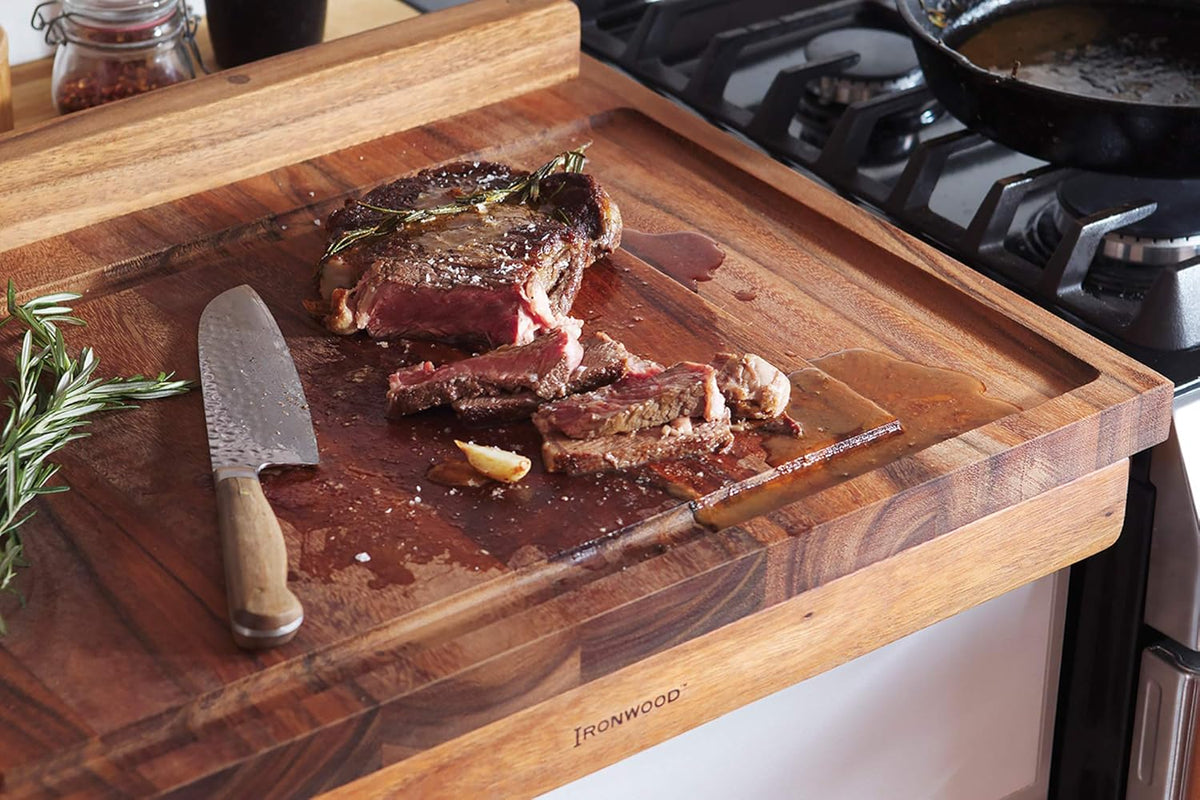 Ironwood Lyon Reversible Acacia Wood Pastry Board