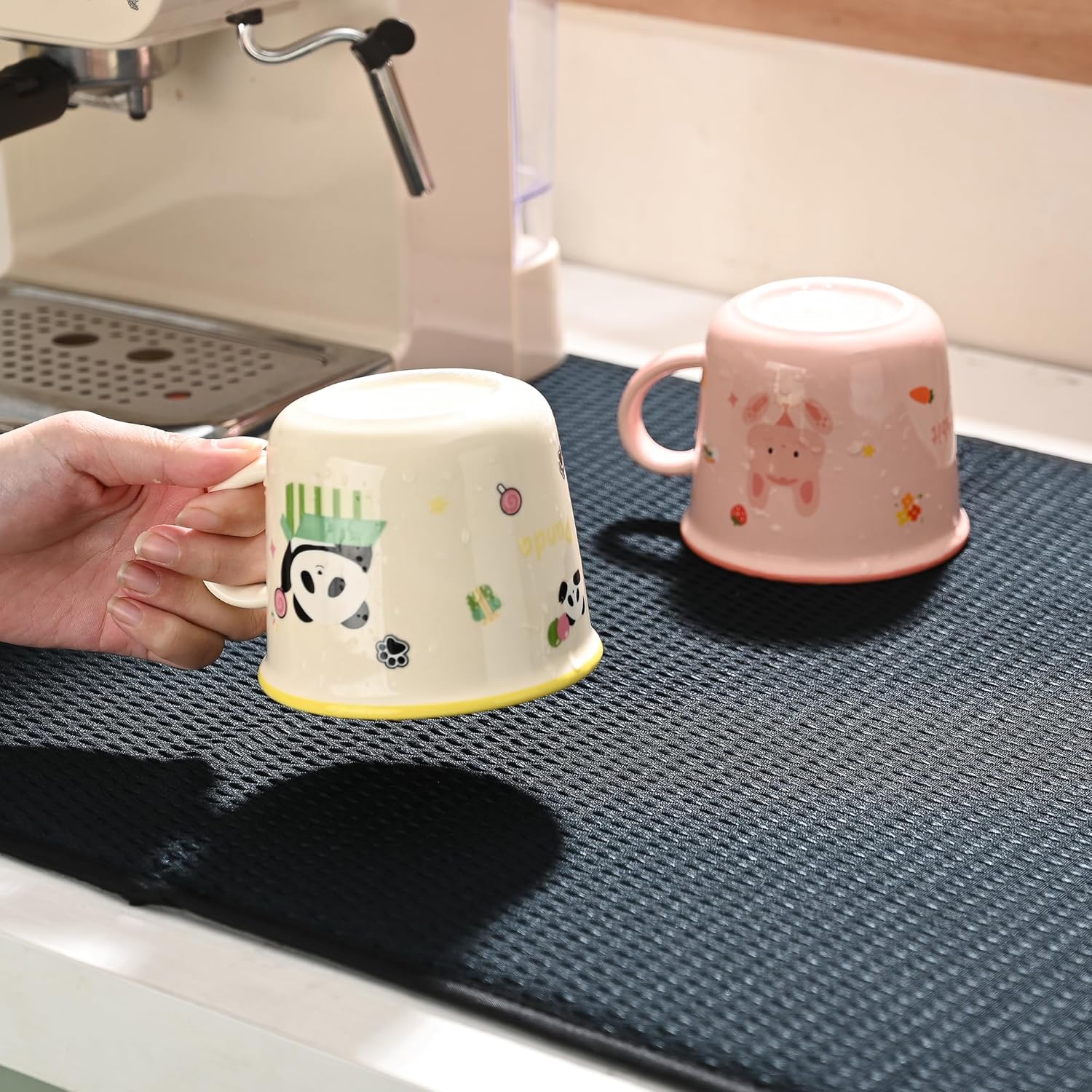 Fox Run Dish Drying Mat 18x32 Black