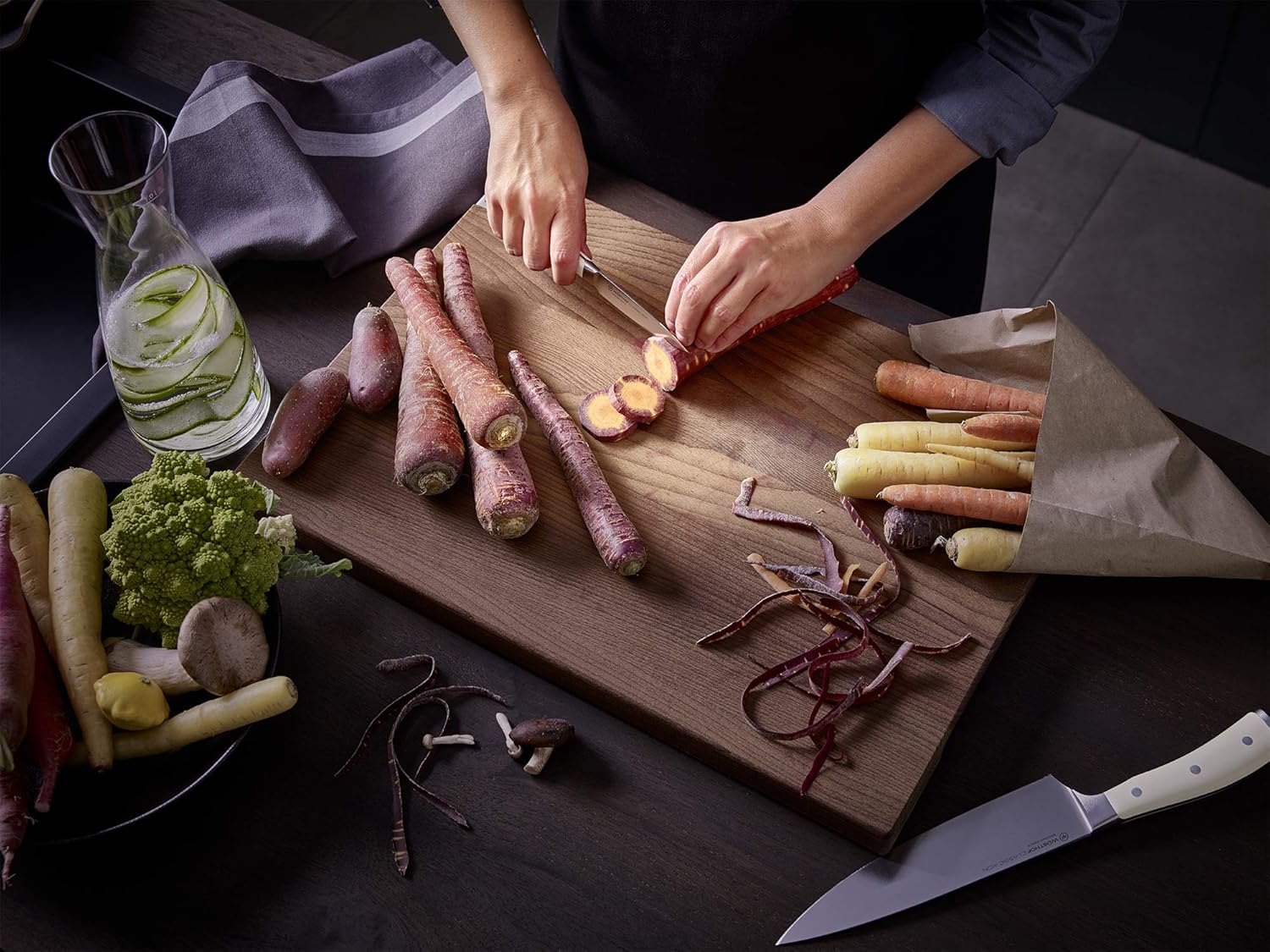 Wüsthof Classic Ikon Crème Knife Block Set Crème Block – 7-pcs. by Kitchen Niche