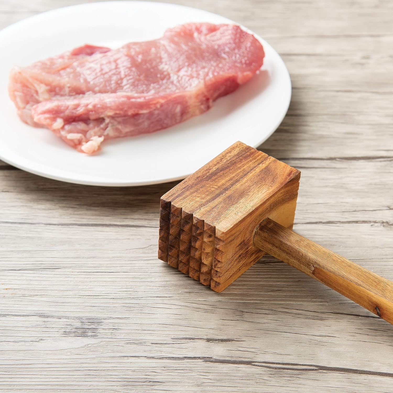 Ironwood Acacia Wood Meat Tenderizer