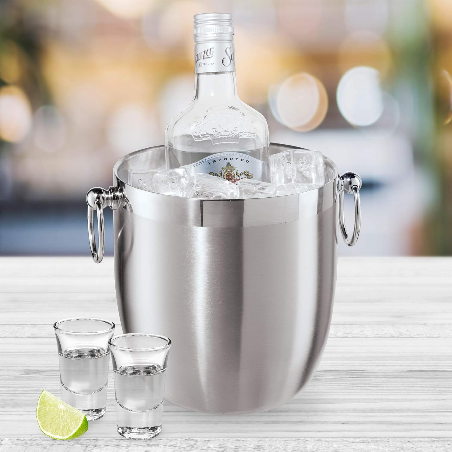 Oggi Double-Wall Ice Bucket – 2.8 L – Stainless Steel