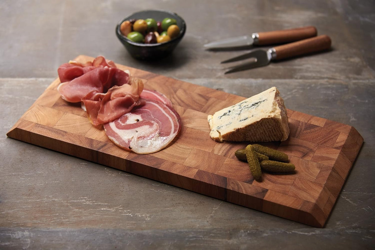 Ironwood Bowery End Grain Acacia Wood Cheese Board