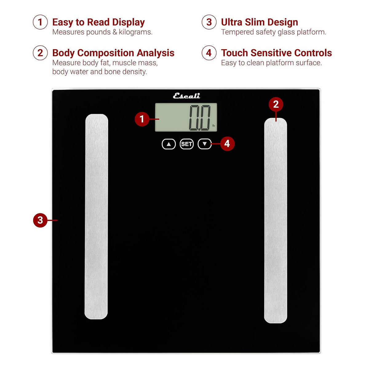 Escali Complete Health Body Composition Scale