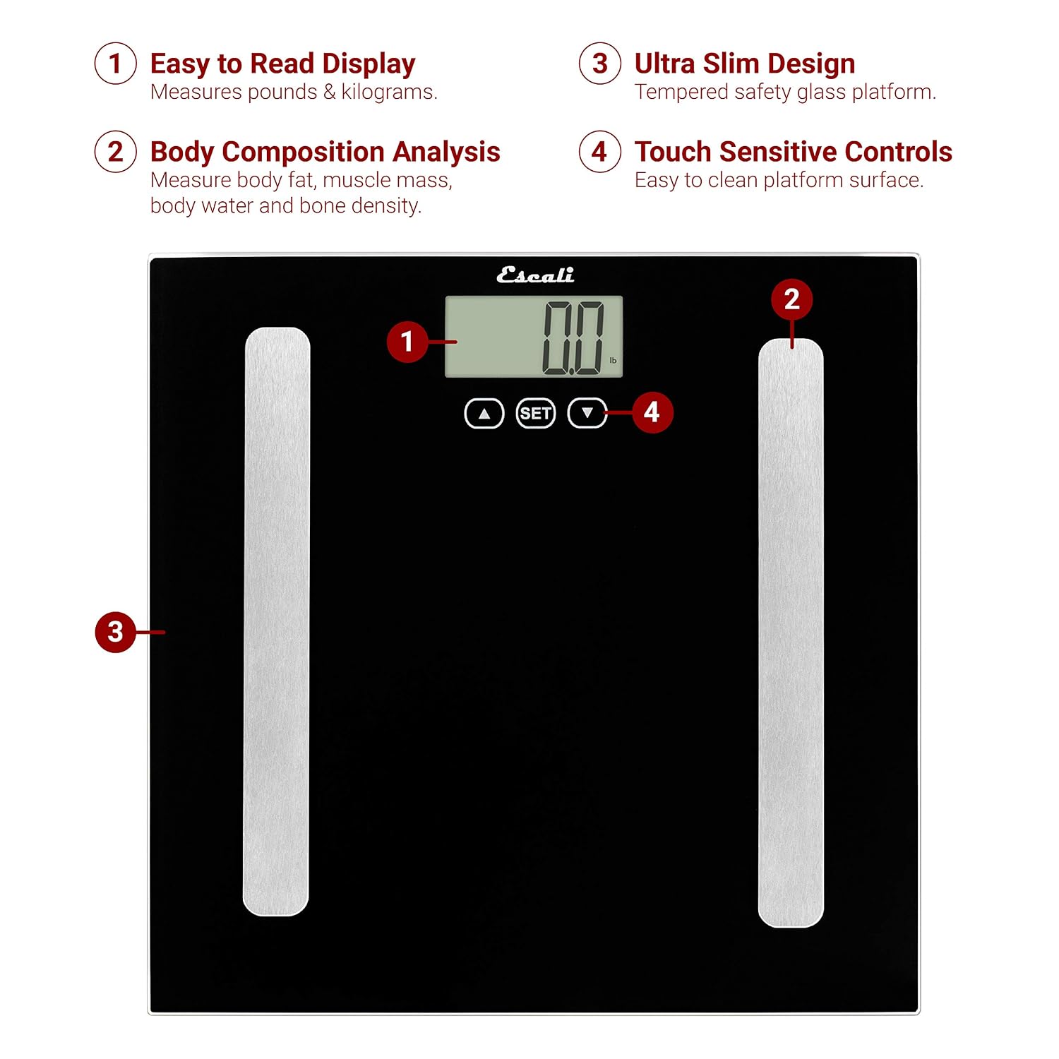 Escali Complete Health Body Composition Scale