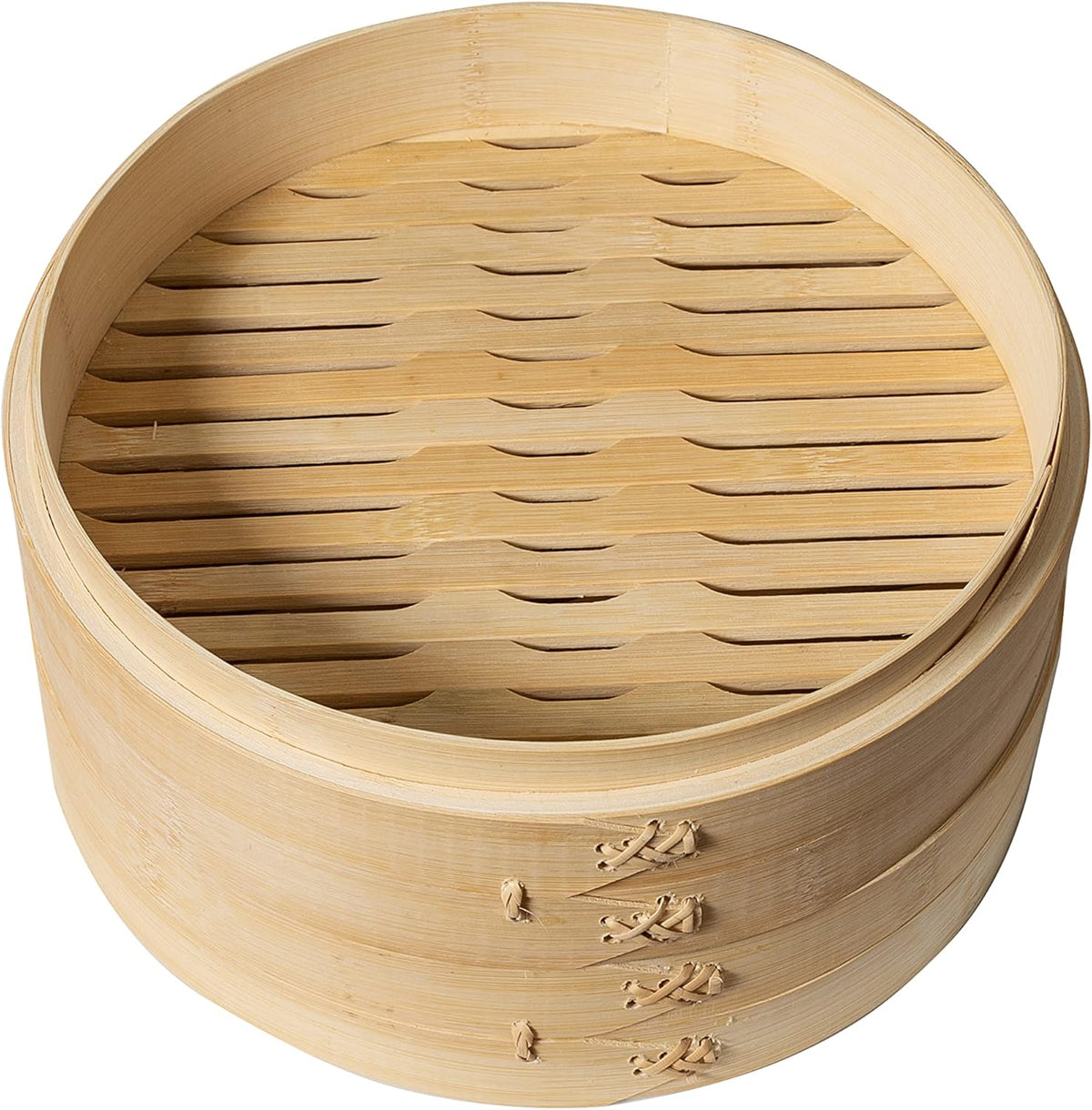 Joyce Chen 2-Tier Bamboo Steamer Baskets, 10-Inch
