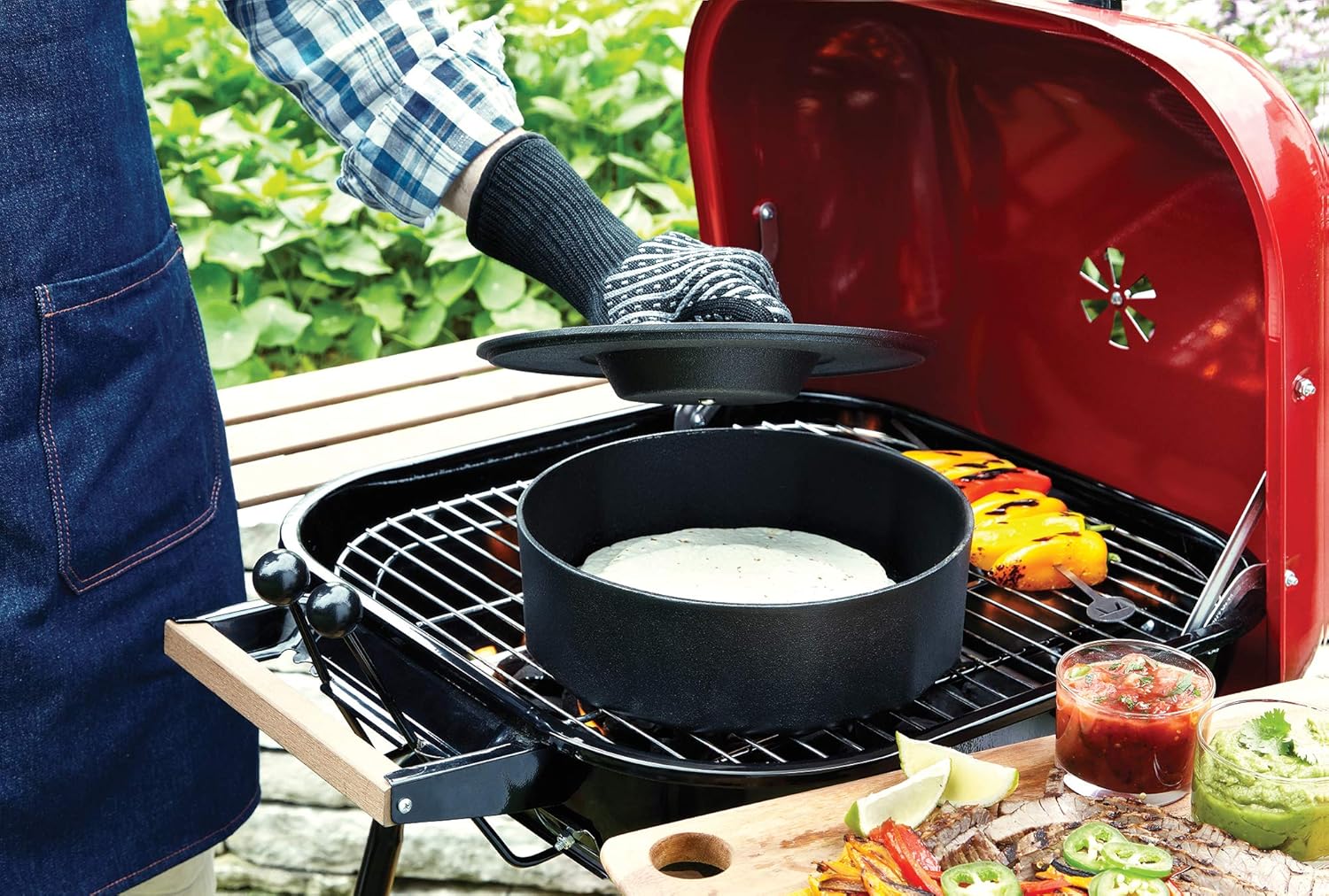 Outset Cast Iron Multi-Purpose Pot & Tortilla Warmer – 3 Qt