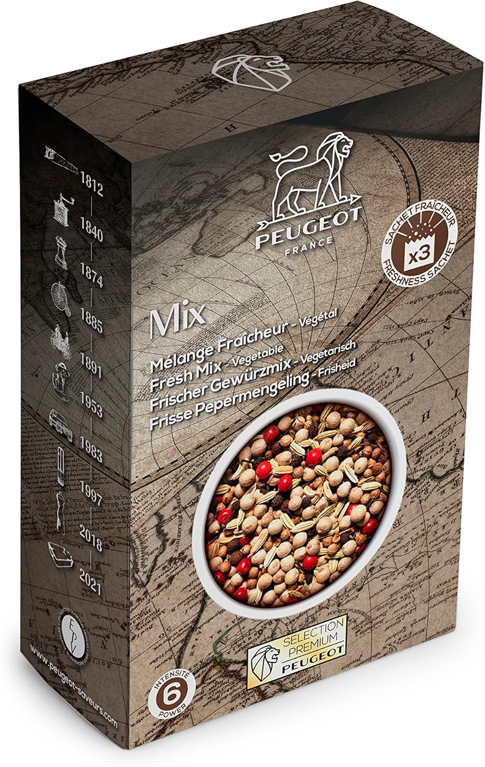 Peugeot Fresh Blend Pepper Peppercorns – 60 g