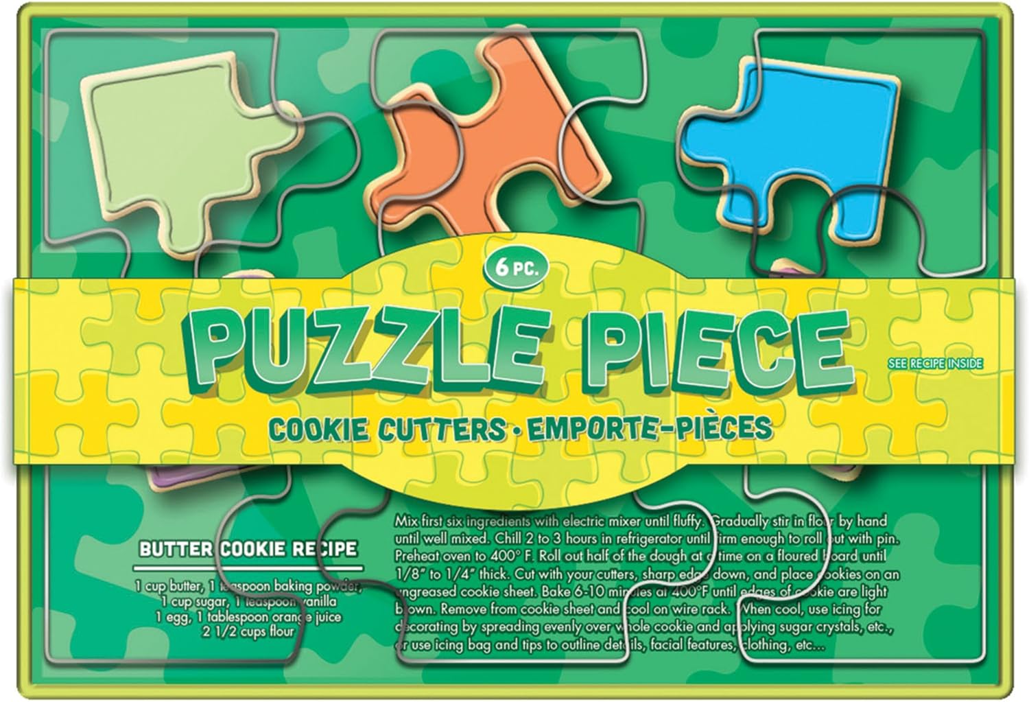 Fox Run Puzzle Pieces Cookie Cutter Set