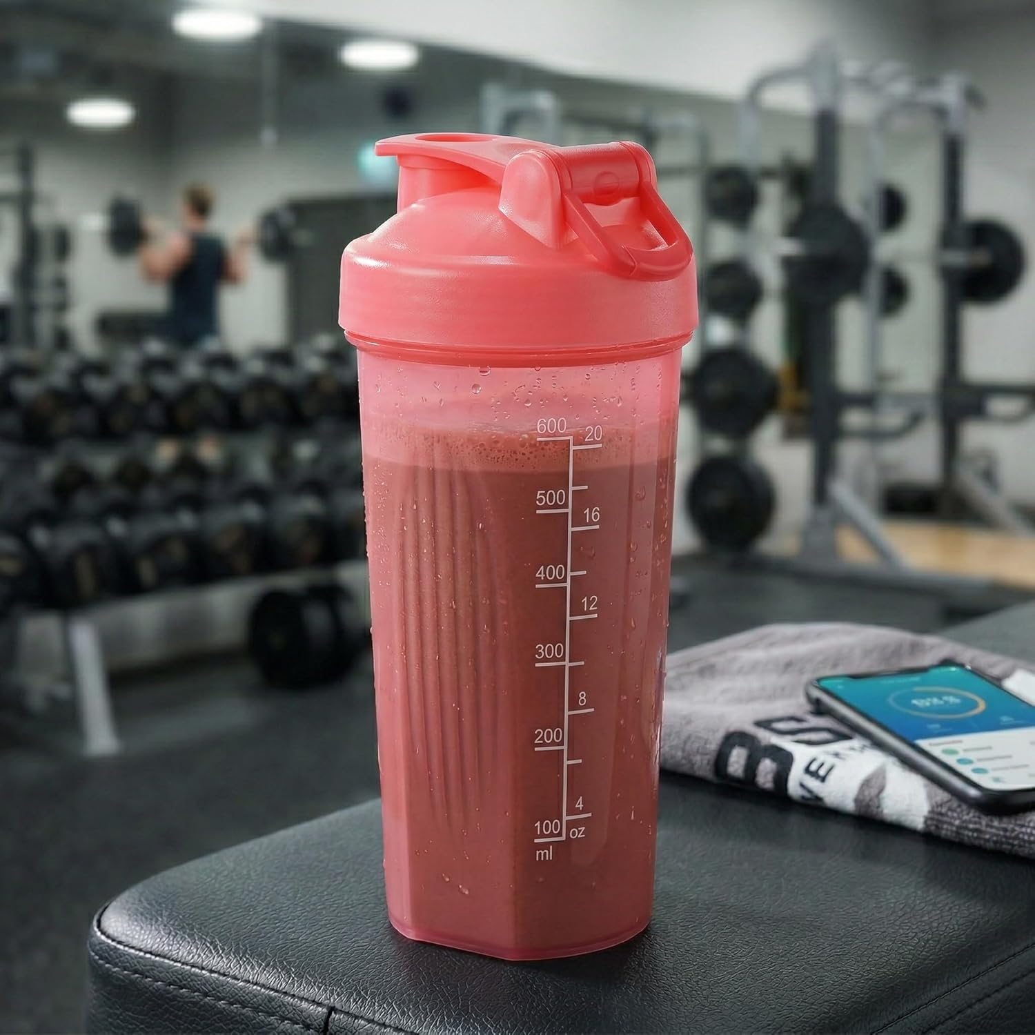 Fox Run 20 oz Pink Blending Bottle