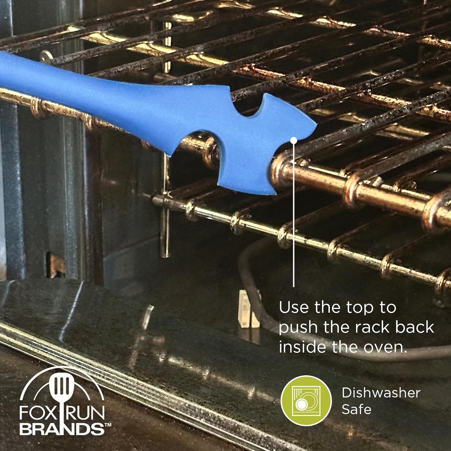 Fox Run Oven Push and Pull Tool – Navy Blue