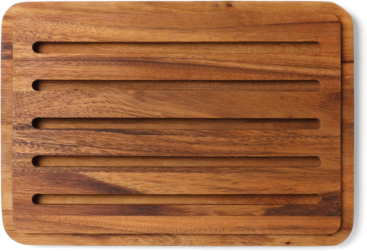 Ironwood Nesting Acacia Wood Bread Cutting Board