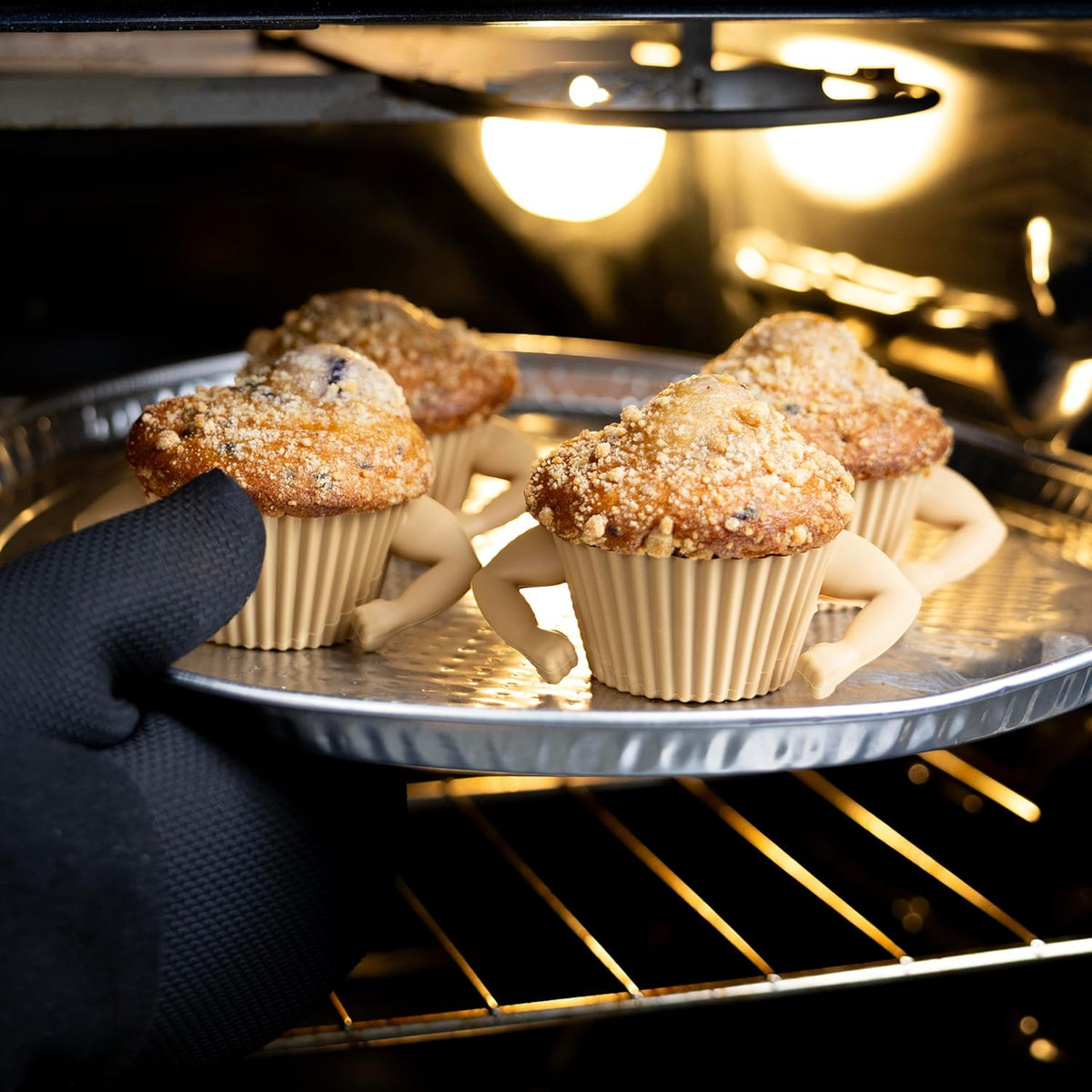 Pundit Stud Muffins Silicone Muffin Cups, Set of 4