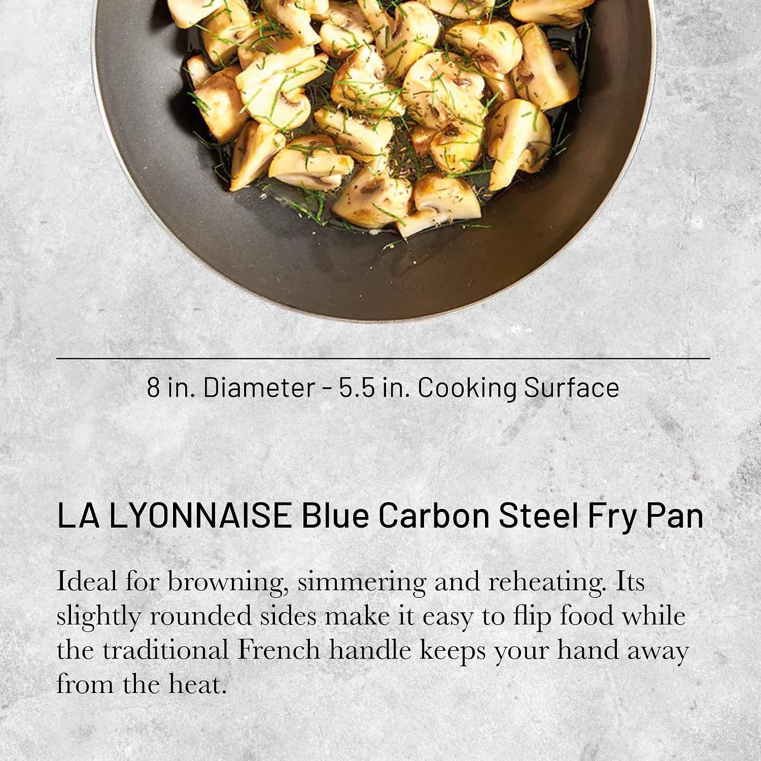 De Buyer Lyonnaise Blue Steel Fry Pan – 20 cm