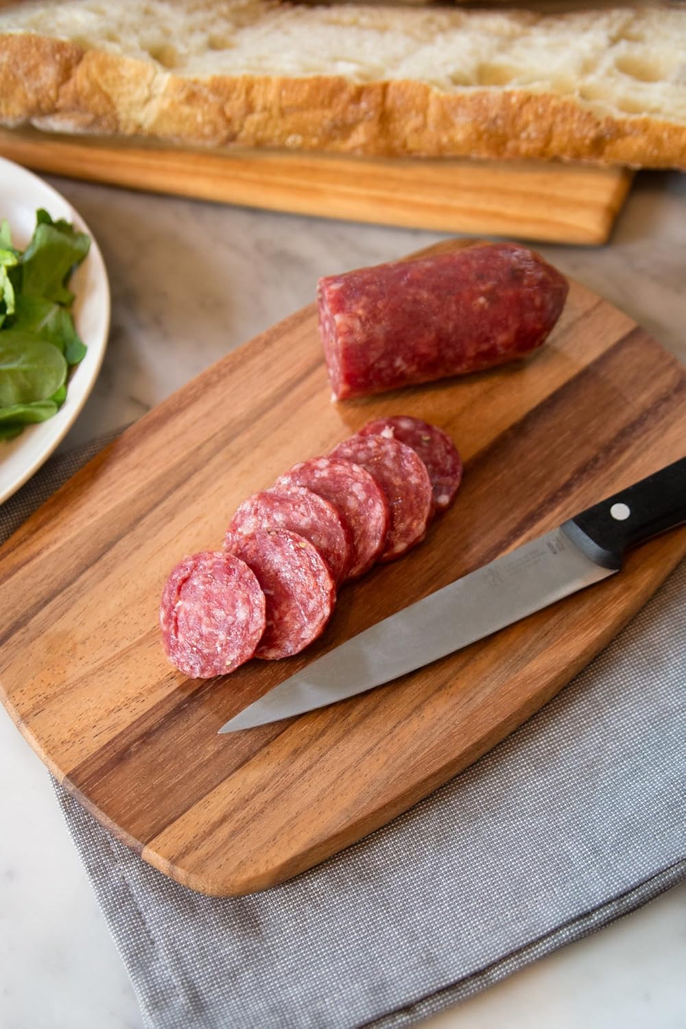 Ironwood Acacia Wood Big Catch Cutting Board with Scrap Catcher