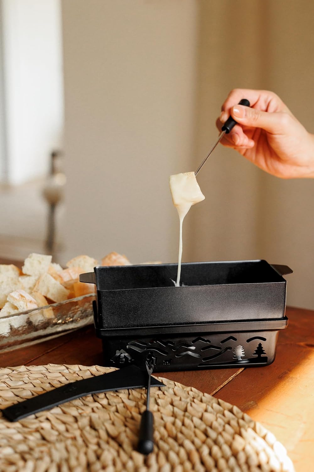 Swissmar Tandem Candlelight Fondue & Raclette Set