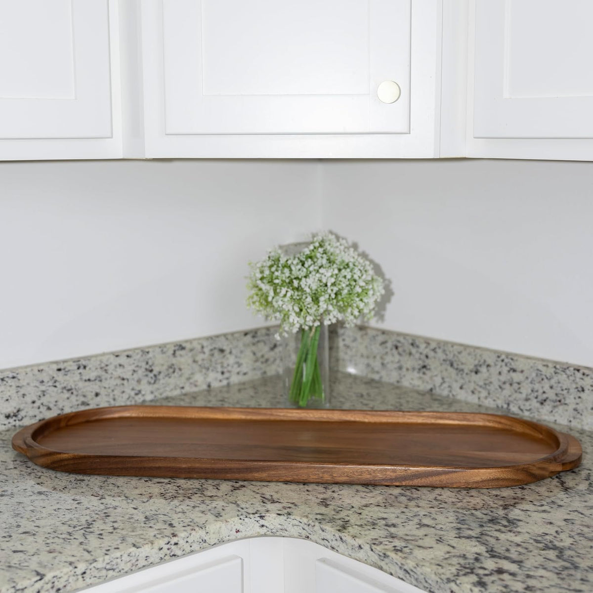 Ironwood Frederiksberg Oval Acacia Wood Charcuterie and Serving Tray