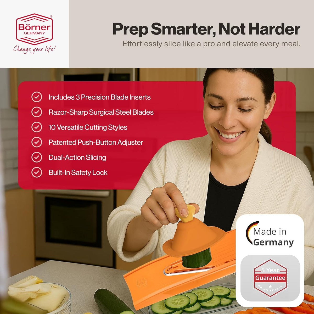 Börner V-Slicer® Plus Mandoline – Orange