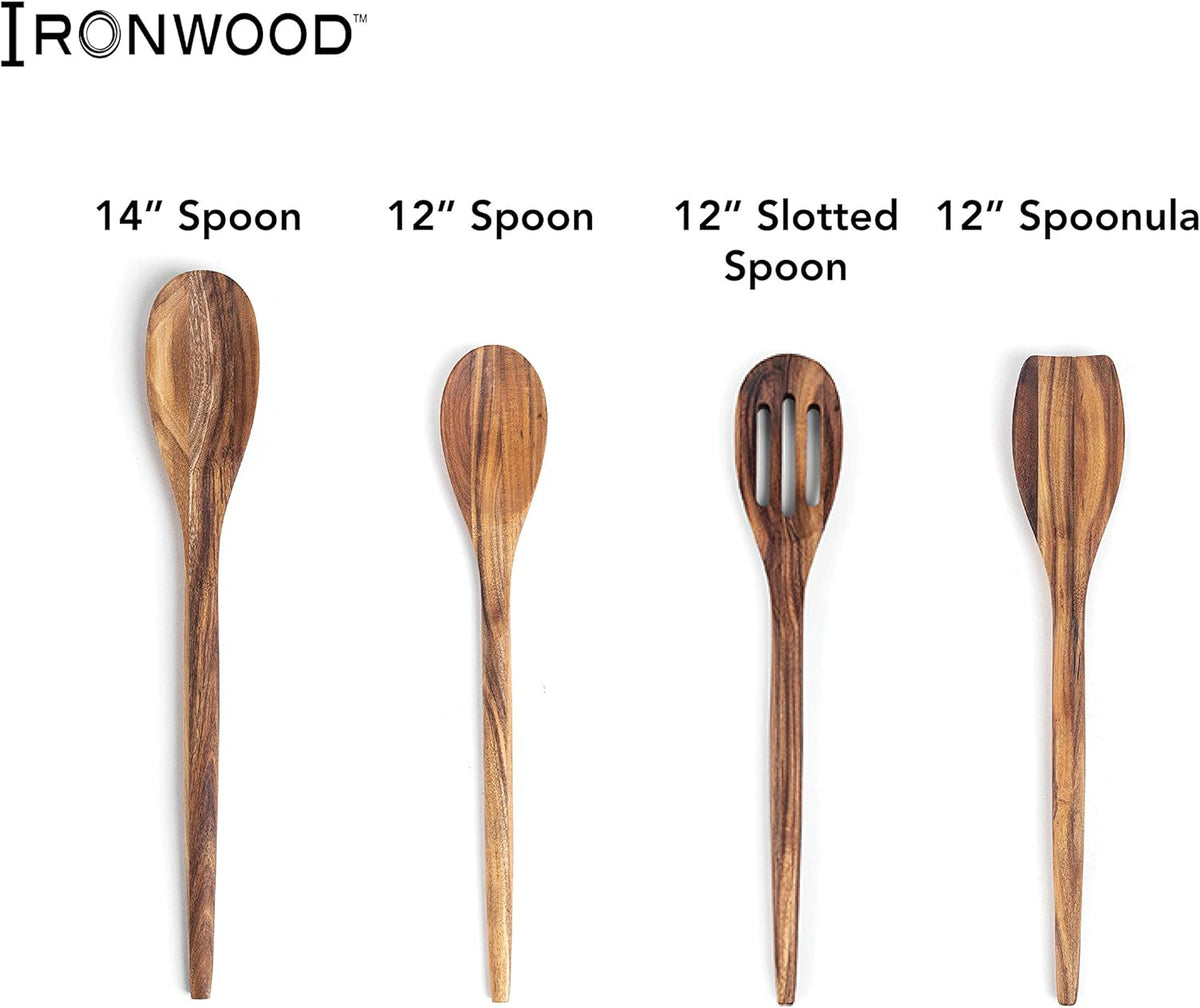 Ironwood Acacia Wood Slotted Spoon