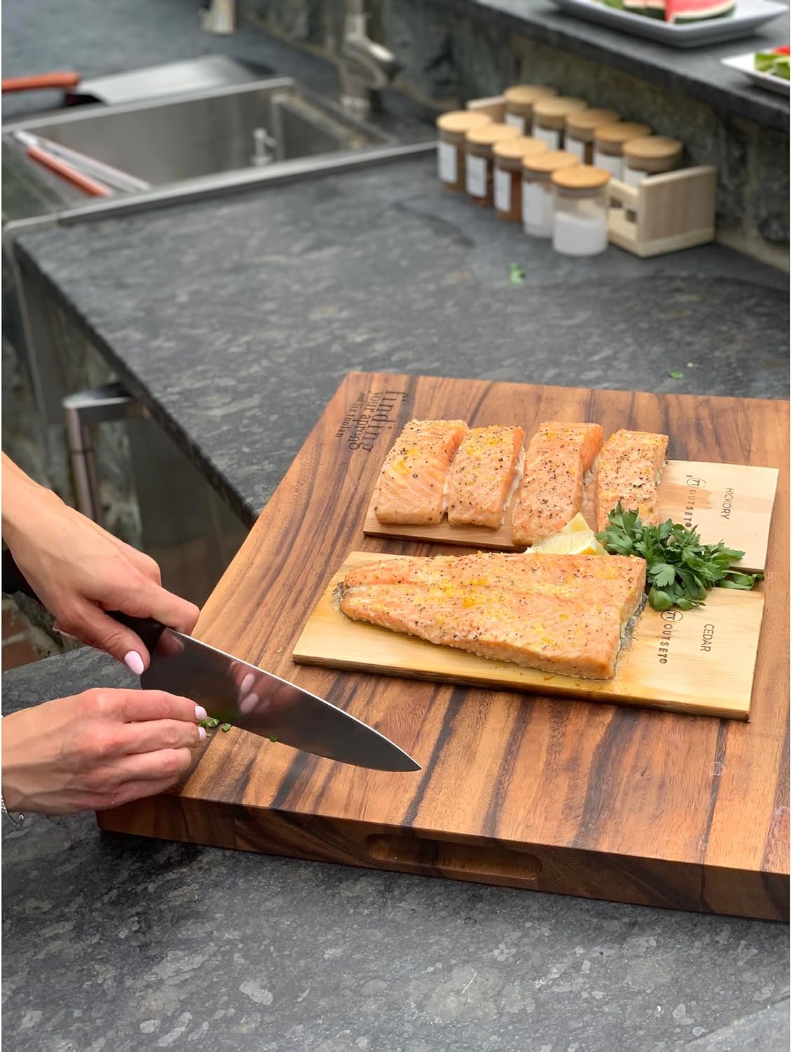 Outset Red Cedar Grilling Planks Set of 4 – 5.5" × 11"