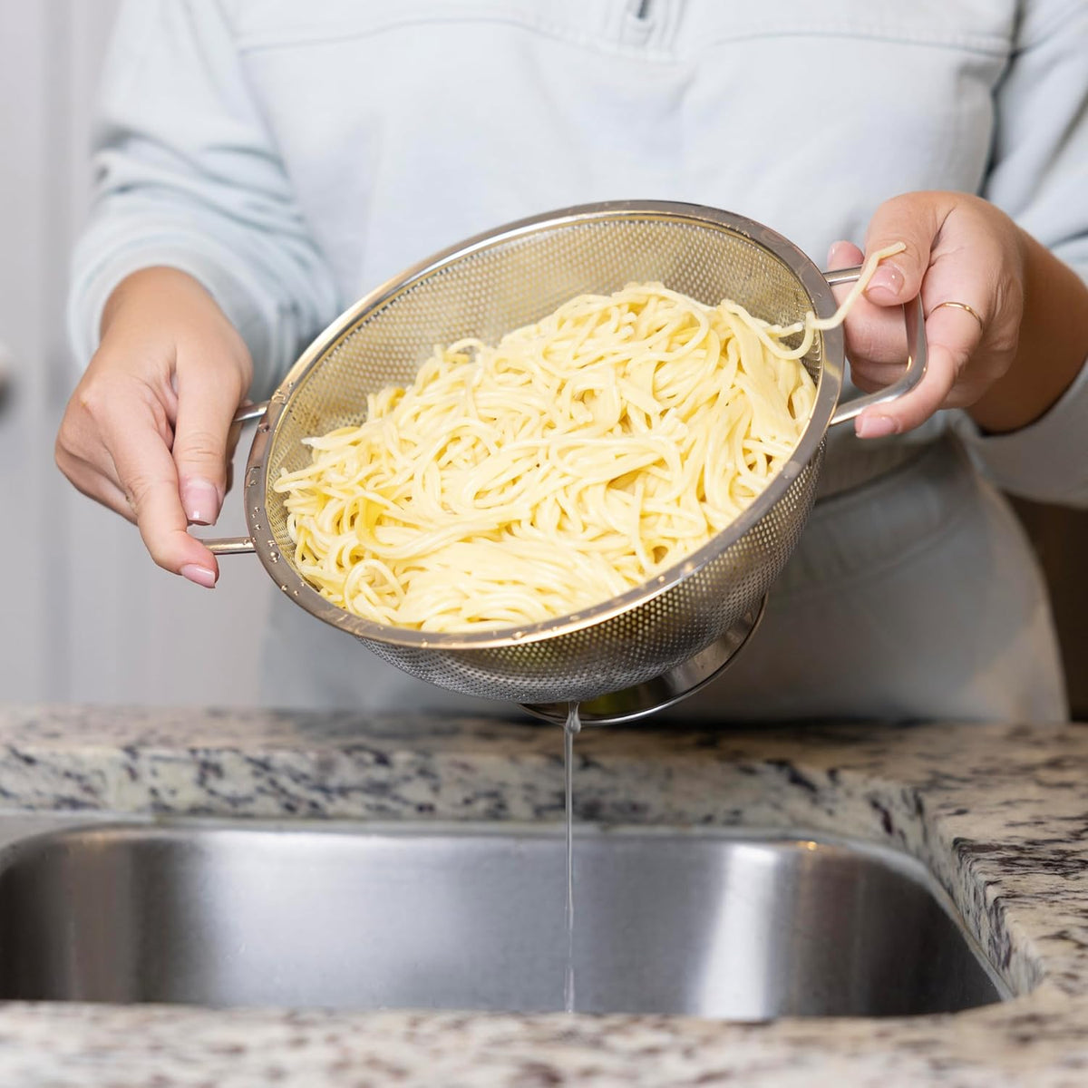Fox Run Stainless Steel Pasta Strainer Colander