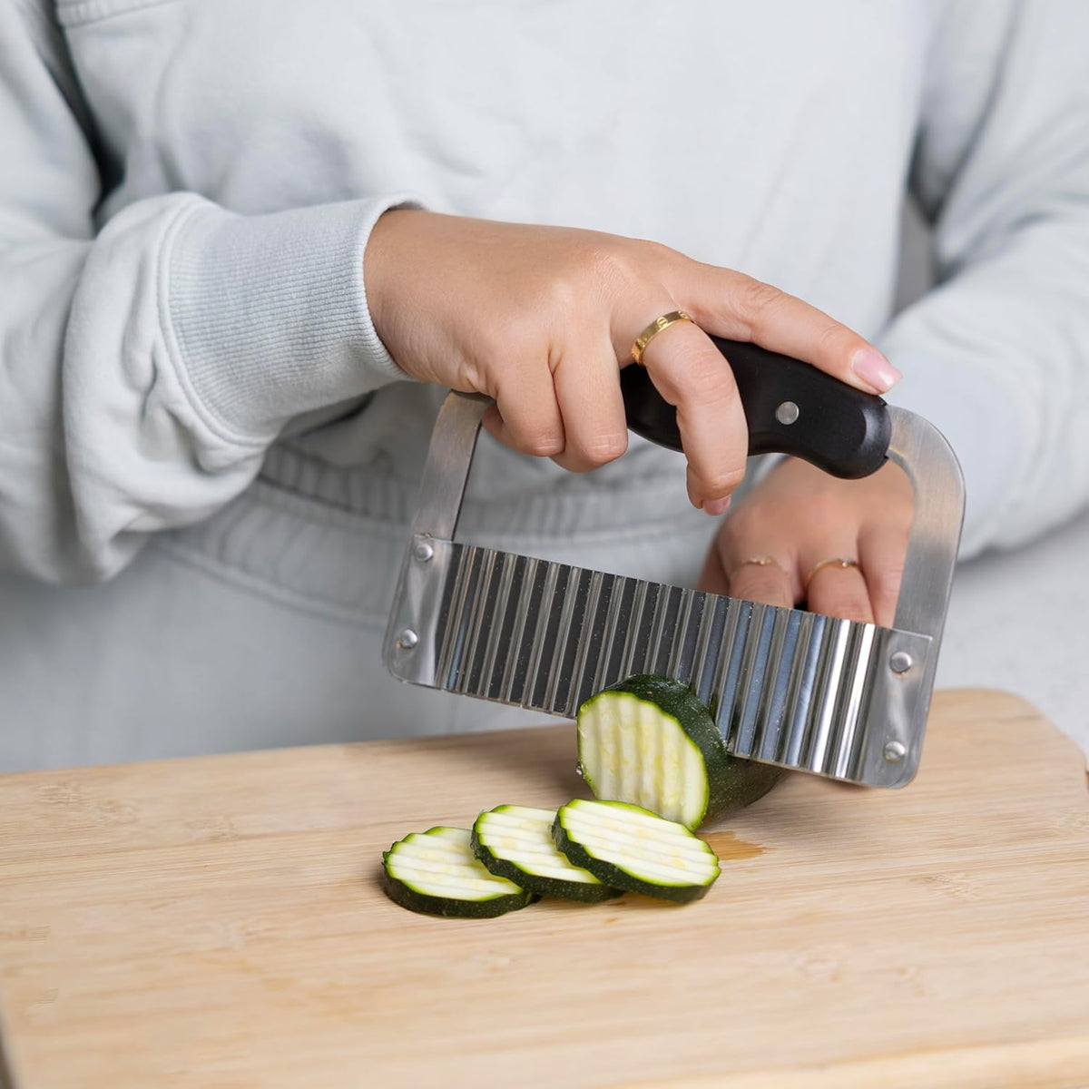 Fox Run Stainless Steel Wavy Veggie Cutter