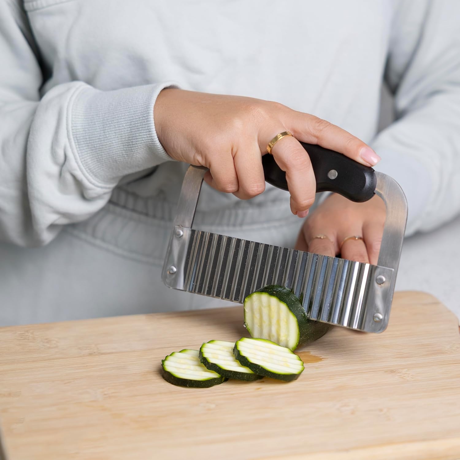 Fox Run Stainless Steel Wavy Veggie Cutter