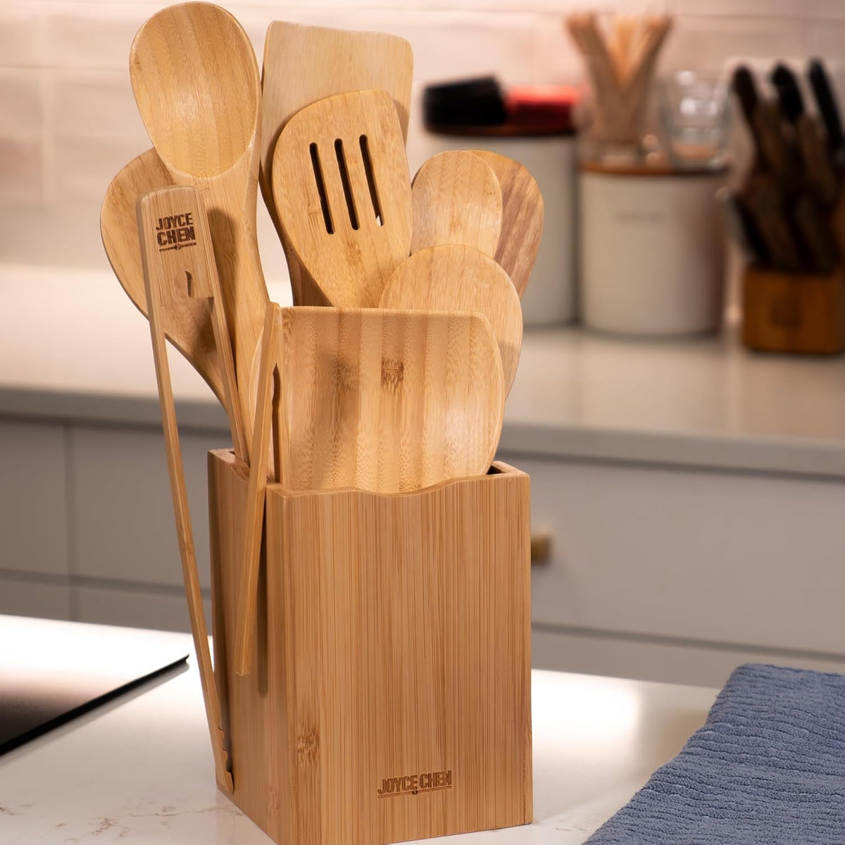 Joyce Chen Burnished Bamboo Utensil Set – 11 Piece