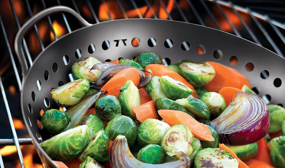 Outset Non-Stick Round Grill Wok