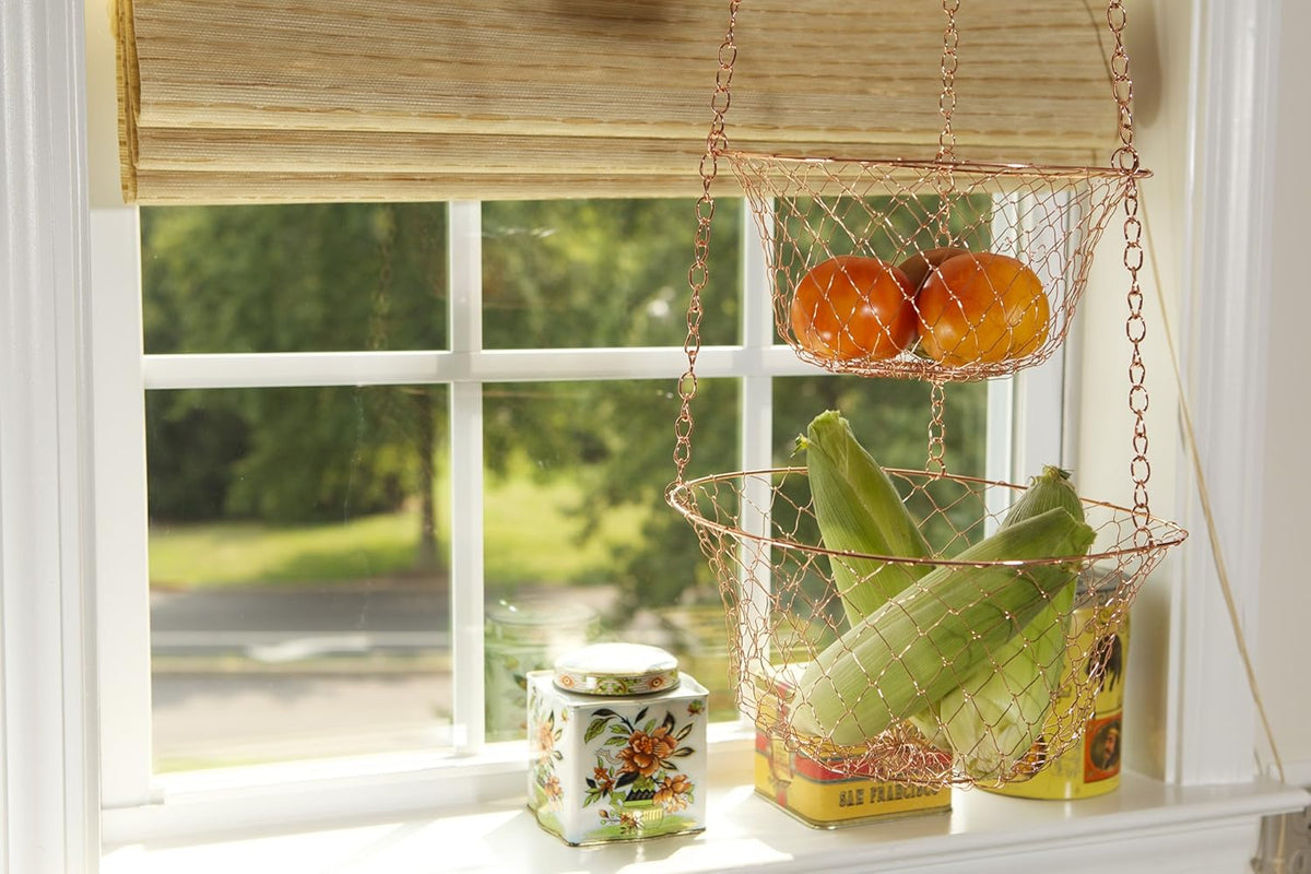 Fox Run Copper Hanging Basket