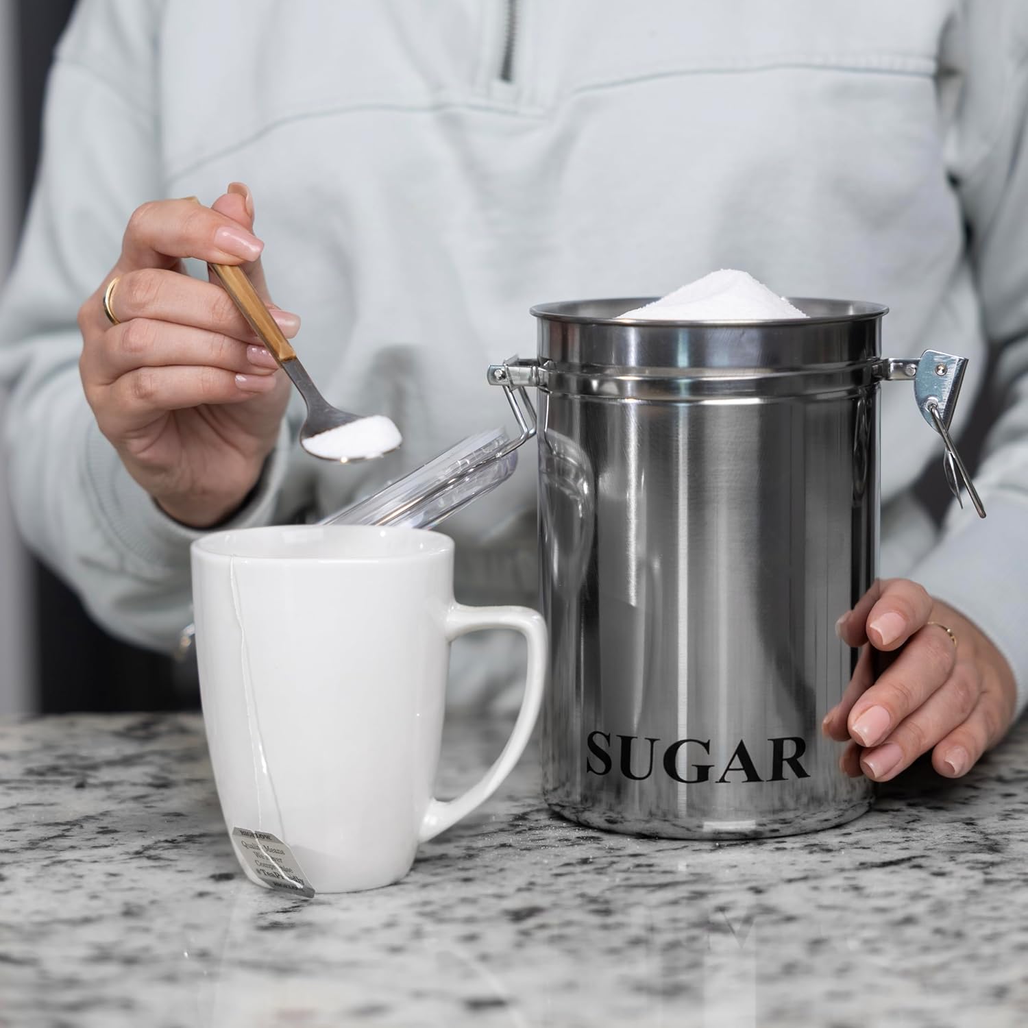 Fox Run Stainless Steel Sugar Canister