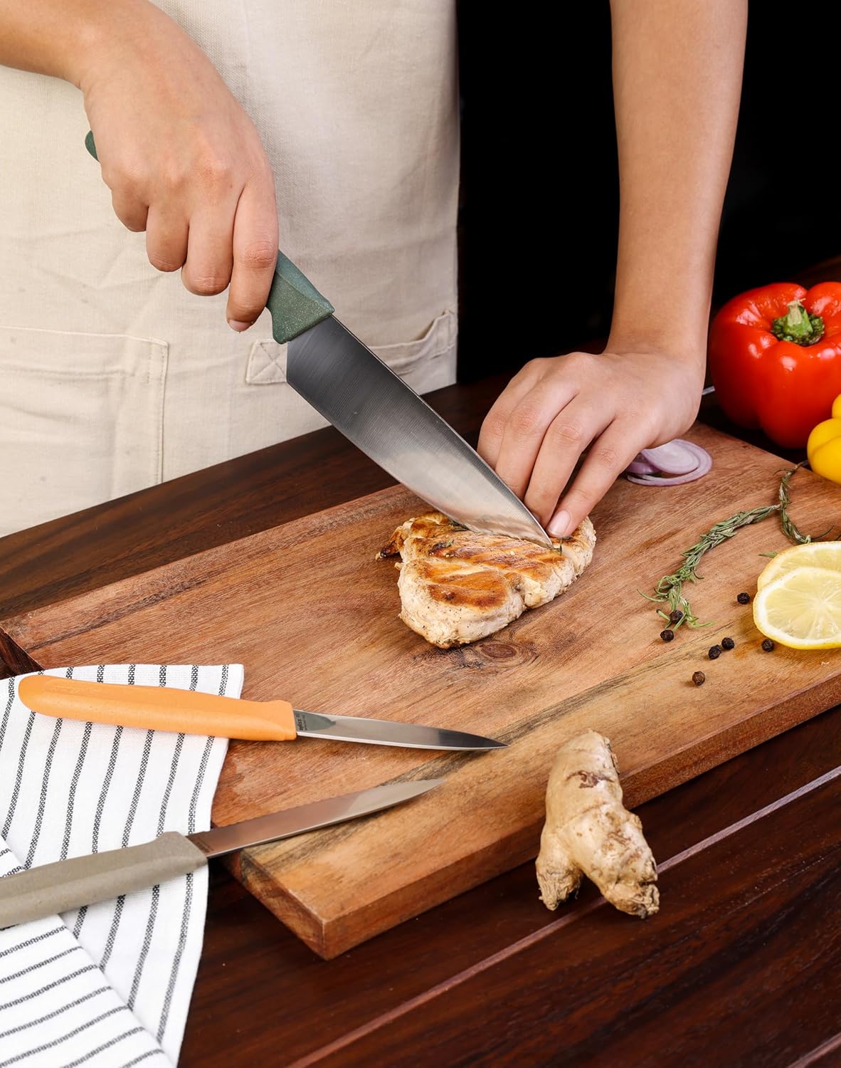 Zyliss 3 Pc Knife Set – Chef, Paring & Serrated Paring